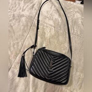 Yves Saint Laurent Black Quilted Crossbody Bag